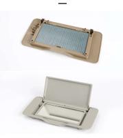 Adecuado para parasol Mercedes W203 Clase C, espejo retrovisor, funda, espejo de maquillaje negro beige A 2038102110 - details 5
