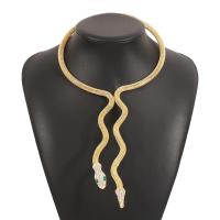 Collar Punk de Metal Ajustable Diseño de Serpiente con Apertura Barra de Fiesta - details 4
