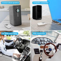 Adaptador de Audio inalámbrico 3 en 1, receptor FM, transmisor Bluetooth 5,3 con micrófono, 3,5 MM, AUX, estéreo, música, pantalla LED para coche, PC, TV - details 8