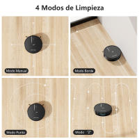 PrettyCare C3 Robot Aspirador Ajustes de limpieza personalizados Robot Aspirador y Mopa Combo con 4000Pa de Succión Robot aspirador autocargable evitación avanzada de obstáculos - details 5