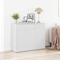 Mara Contrachapada Auxiliar Cajonera Mueble Bajo 3 Puertas Auxiliar Salón Oficina Blanco - details 3