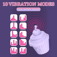 Estimulador de clítoris con ventosa para pezones para adultos, Mini vibrador, juguete sexual para mujeres, estimulación de huevo vibratorio con forma de pastel de helado - details 1