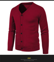 Cardigan de Moda para Hombres Abrigo de Punto de Manga Larga con Botones - details 12
