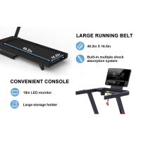 RUNOW con Inclinación, Perfecto como Cinta de Correr para Caminar y Correr en Casa, Cinta de Correr Plegable Compatible con Bluetooth y Personalizada - details 2