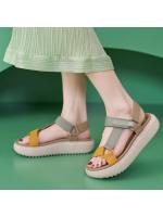 Nuevo 2025 sandalias jóvenes, deportes casuales, plataforma cómoda, Velcro, zapatos de mujer de gran tamaño - details 0