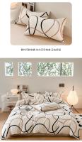 Juego de ropa de cama de algodón de alta calidad, funda de edredón individual, doble, tamaño Queen, juego de ropa de cama con estampado - details 12