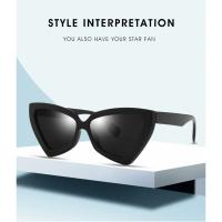 Gafas de Sol para Mujer en Forma de Ojo de Gato Montura Irregular de Lujo Populares - details 0