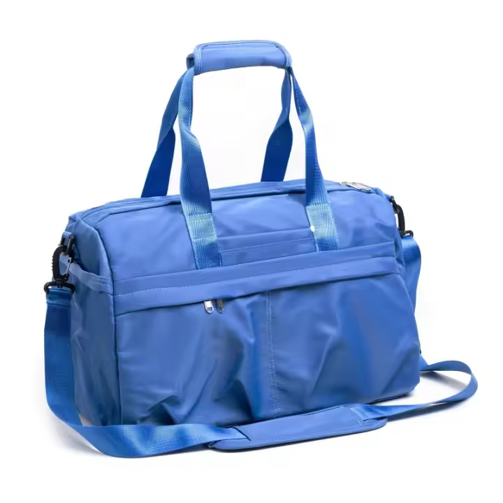 Bolsa de gimnasio con compartimento para zapatos, bolsa deportiva de lona, bolsa de viaje impermeable, cinturón de yoga, maleta con ruedas - 1