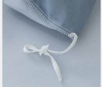 Setera de Cama de Color Sólido Coreano Negra de Alta Calidad para Huecos de Cama Reina/Rey Cubierta de Edredón de Tela Simple Tintada - details 11
