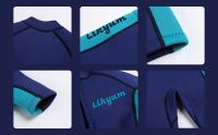 Traje de buceo de manga corta con estampado de letras y colores para niños, juego para surf y natación - details 0