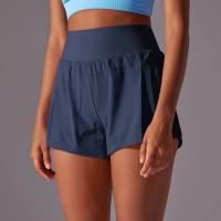 Pantalones cortos transpirables de cintura alta para mujer, pantalón corto para gimnasio, correr, tenis, doble cara, antibrillo, pantalones cortos deportivos informales - details 16