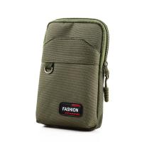 Bolsa de nailon para teléfono para hombre, bolsa de nailon para acampar, color caqui, de una/doble capa, para teléfono móvil, EDC Molle, cinturón, riñonera - details 19