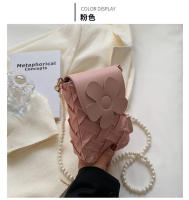 Bolsa de Teléfono Móvil de Lujo Ligera con Cadena de Perlas Bolsa de Verano a la Moda para Mujeres - details 22