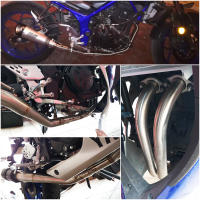 For Yamaha YZF-R25 R3 MT03 Motorcycle Full Exhaust System Escape Modified Front Middle Link Pipe Front Pipe Slip On MT-03 Header - details 14