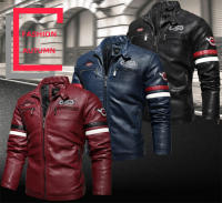 Chaqueta cuero moto hombre resistente viento bordado trail rally Equipo Protector - details 0