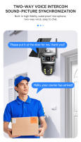 Camara de vigilancia exterior solar 4G doméstico  HD Visión nocturna inalámbrico WiFi inteligente remoto alarma vigilancia - details 4