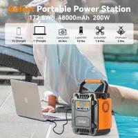 Generador Solar Portátil 200W, Batería de Ion de Litio 172Wh, Estación de Energía 110-240V con Panel Solar Portátil de 18V 60W, Cargador Solar. - details 1