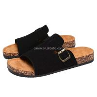 Nuevas sandalias de cuña de corcho para hombre americano con diseño de botones de talla grande 46, zapatillas de verano suaves y cómodas, para caminar en la playa - details 0
