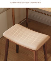 Taburete de maquillaje ligero de madera maciza de lujo, taburete pequeño y sencillo, taburete para cambiar zapatos - details 6