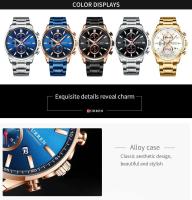 Reloj de Cuarzo CURREN 8368 Elegante Pulsera de Acero Inoxidable Resistente al Agua Calendario - details 4