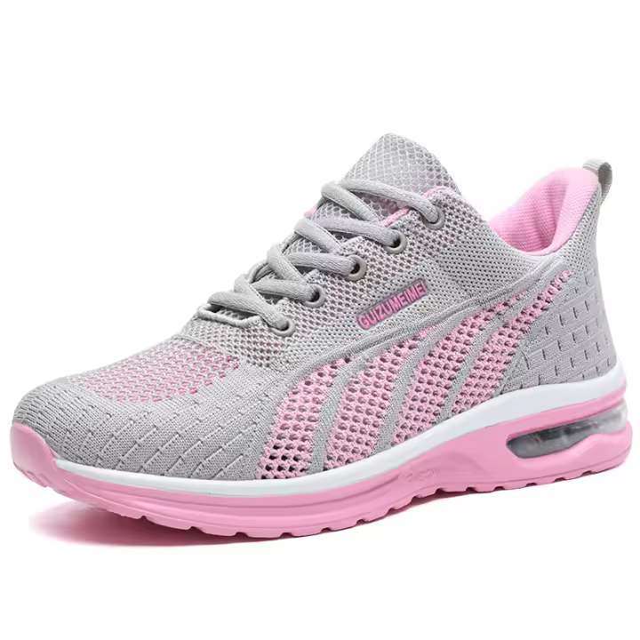 Zapatillas de deporte con cojín de aire para mujer, zapatos de fondo suave para correr, zapatillas de tenis transpirables de malla para exteriores - 1