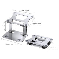 Soporte plegable ajustable de aleación de aluminio para ordenador portátil, base de refrigeración para tableta de hasta 17 pulgadas - details 5