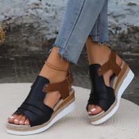 Sandalias de tacón de cuña para mujer, zapatos de moda de verano - details 5
