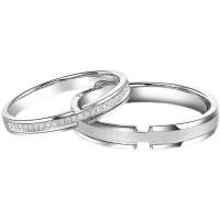 Anillos de pareja y anillos de compromiso, joyería de plata de ley 925 para hombres y mujeres, ajustables, regalos de pareja - details 0