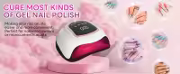 Lámpara de uñas LED Lámpara secadora de uñas LED UV profesional de 300 W con sensor automático, 4 temporizadores, salón de manicura/pedicura - details 3