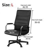 Fundas de Silla de Escritorio de Oficina de Alta Calidad Protector de Sillón Negro con Apoyabrazos - details 1