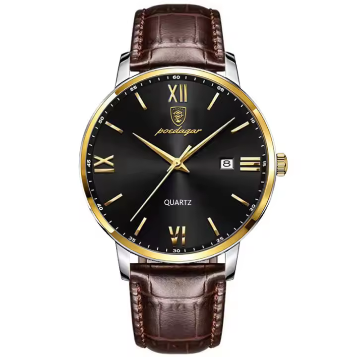 Reloj de hombre ultradelgado impermeable reloj de cuarzo luminoso - 1