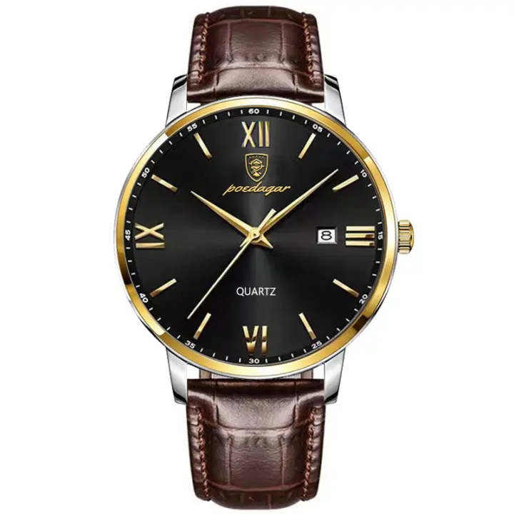Reloj de hombre ultradelgado impermeable reloj de cuarzo luminoso - 1