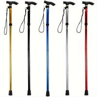 Bastón plegable ligero con punta de goma y altura ajustable, perfecto para senderismo, Trekking y viajes - details 5