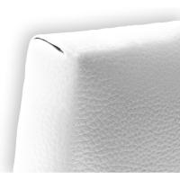 Silvi Tapizado, Estructura Madera, Hilera Botones Estilo Moderno - Fácil Instalación, Acolchado Confort – 150 cm, Polipiel Blanco - details 6