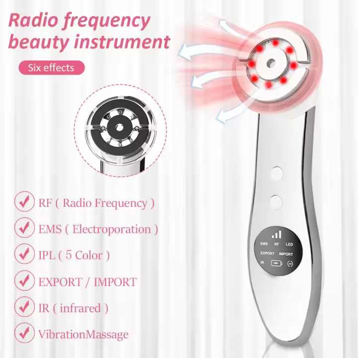PORCHEDDU Máquina de Levantamiento Facial 5 LED Rejuvenecimiento de Pelo de Alta Falta para Acné, Arrugas, Envejamiento Herramiento de Cuidado DE LA Pielión - 1