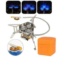 Estufa de Gas para Acampar Portátil A Prueba de Viento 5800W Ideal para Senderismo, Picnic, Barbacoa Utensilios y Cocina al Aire Libre - details 1