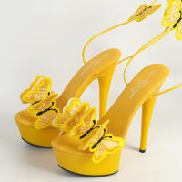 Sandalias de charol 13CM15CM tacones altos tacones finos sexy odio cielo alto sandalias súper altas - details 22