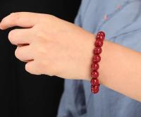 Pulsera de Cinnabar Real Protección de la Suerte y el Hacer Invierno Hecha de 8 Años y Más - details 8