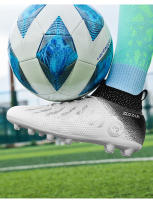 Zapatos de fútbol de tobillo alto para hombres, tacos largos para exteriores, zapatos de fútbol profesionales, zapatos de calcetín, TF/FG - details 14