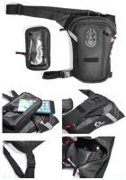 Riñonera reflectante para motocicleta, bolsa de pierna transparente con múltiples bolsillos, para teléfono móvil - details 2