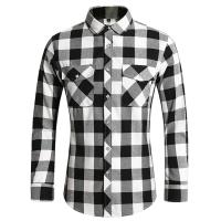 Camisa de Manga Larga con Estampado Geométrico a Rayas Estilo Casual para Hombres - details 48