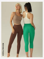Pantalones Capri de melocotón móvil, pantalón de Yoga de cintura alta, suave, Fitness, recortado con bolsillo, ACT - details 5