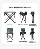 Mesa camping plegable con sillas multifunción familiares party al aire libre pesca - details 13