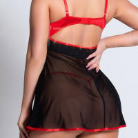 Vestido de sexo pijama halter vestido de dormir vestido de sexo halter - details 4