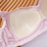 Cómodo sujetador en V profundo inalámbrico con flores dulces, ropa interior a prueba de golpes para mujer, lencería antiflacidez, sujetador de realce, regalos - details 11
