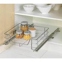 Cestas organizadoras extraíbles para muebles de cocina, metálicas - details 1