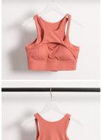 Camisola de compresión para entrenamiento de gimnasia para mujer, sujetador deportivo Sexy con tirantes cruzados para Fitness y Yoga con almohadilla extraíble, novedad de 2024 - details 3