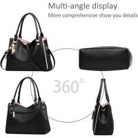Hobos and Shoulder Bags for Women Fashion Handbags Large Tote Bag Ladies Shoulder Bag Black - details 3