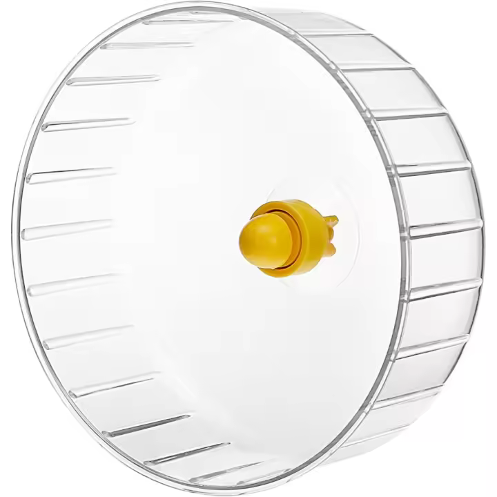 Rueda de Ejercicio Silenciosa para hámster, Rueda Transparente para hámsteres, Gerbil, Conejillos de Indias y Más - 1