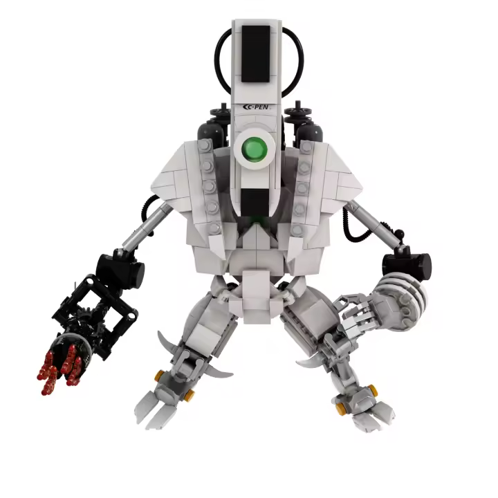 Bolígrafo de lectura a gran escala, robot, juguete de bloques de construcción - 1